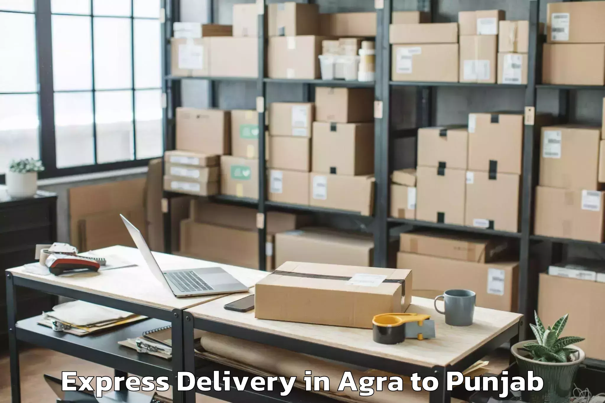 Book Agra to Mohali Express Delivery